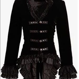 Steam Punk Corset Ruffled Jacket